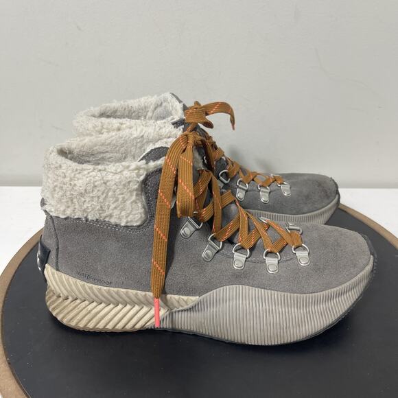Sorel Explorer Carnival Boots Womens Size 8‎ Waterproof Faux Fur Lined Winter - Picture 1 of 10